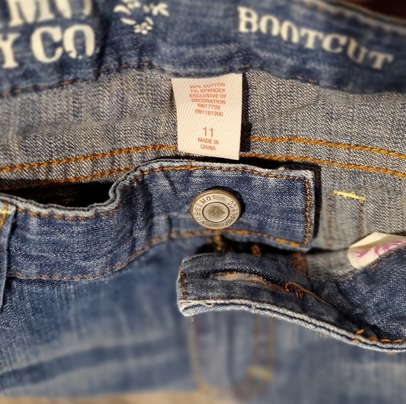 Slightly Distressed Boot Cut Jeans - Picture 5 of 10